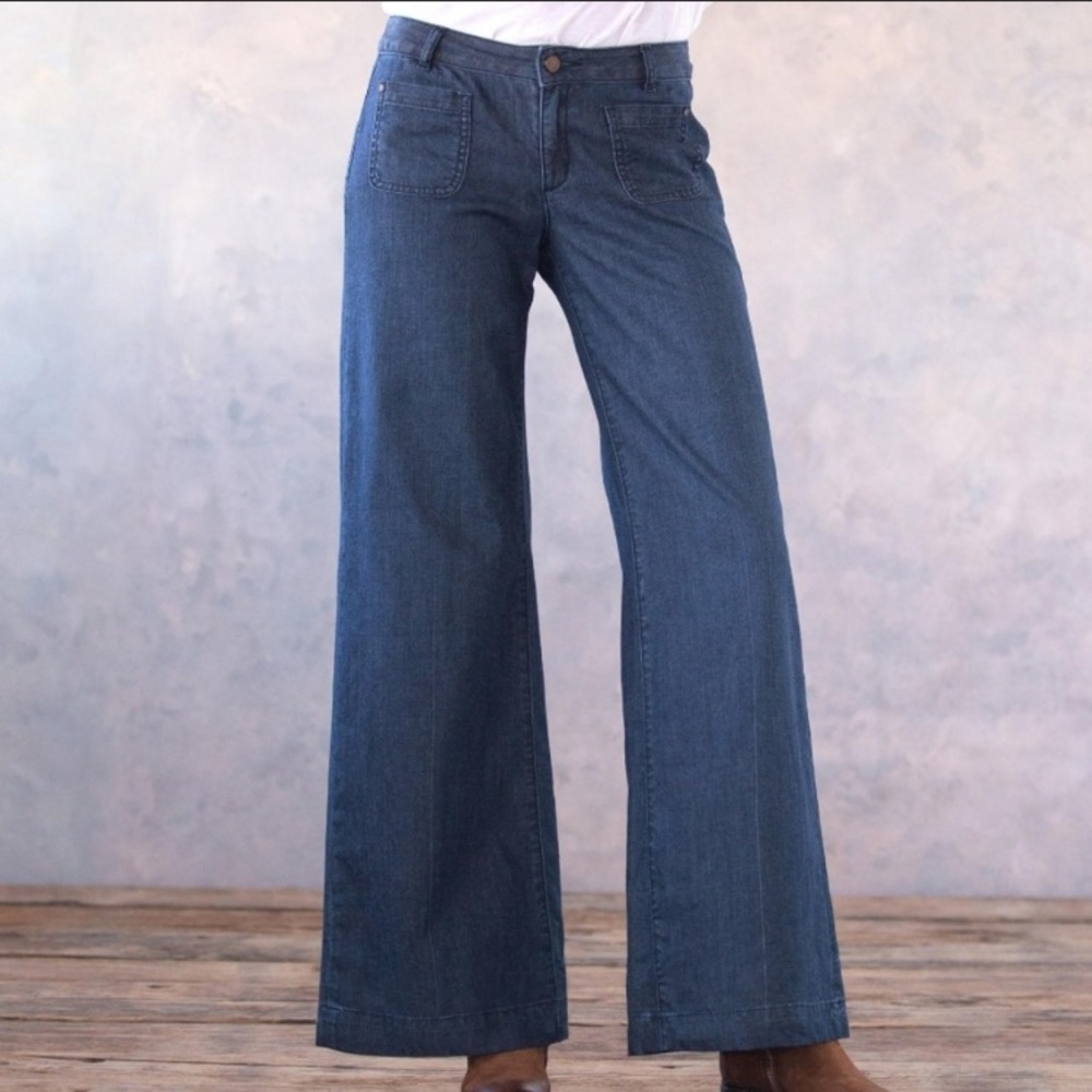 Sundance Bell Bottom Blue Denim Jeans 4P